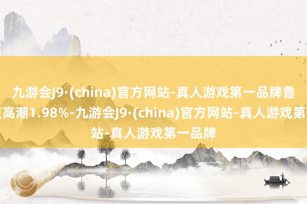 九游会J9·(china)官方网站-真人游戏第一品牌鲁莽科技高潮1.98%-九游会J9·(china)官方网站-真人游戏第一品牌